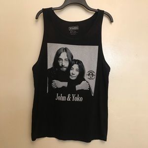 21Men sleeveless T- shirt John&Yoko ono